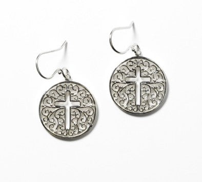 Inspiration Cross Cutout Earrings - Southern Gates