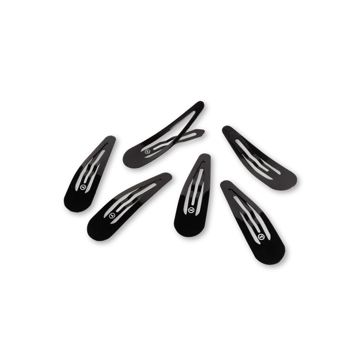 Teleties Snap Clips - Jet Black