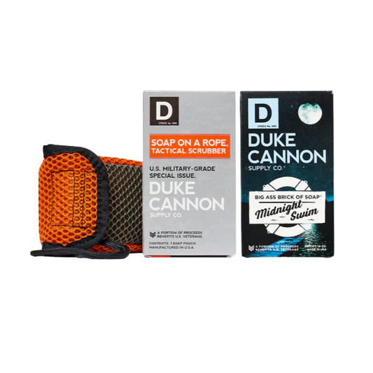 Duke Cannon Tactical Scrubber + Soap Bundle - Midnight Swim