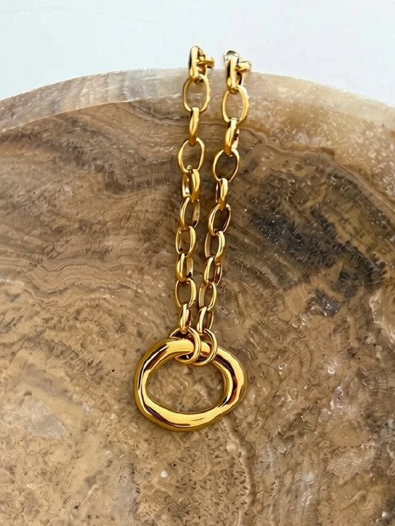 Chansutt Pearls 18k Gold Plated Stainless Steel Scotty Necklace 0