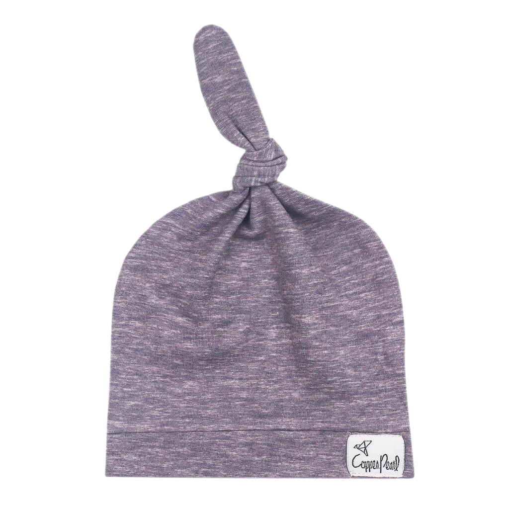 Copper Pearl 5-18 Month Top Knot Hat - Violet