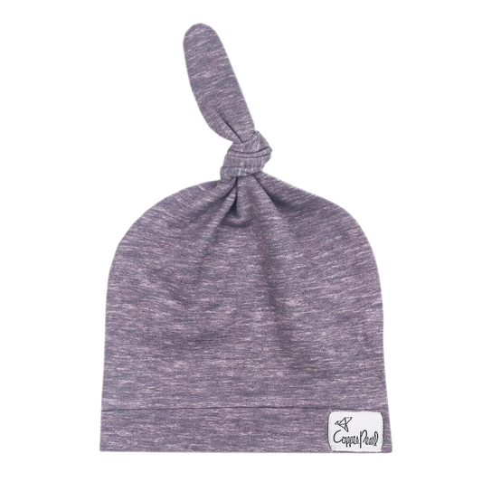 Copper Pearl 5-18 Month Top Knot Hat - Violet