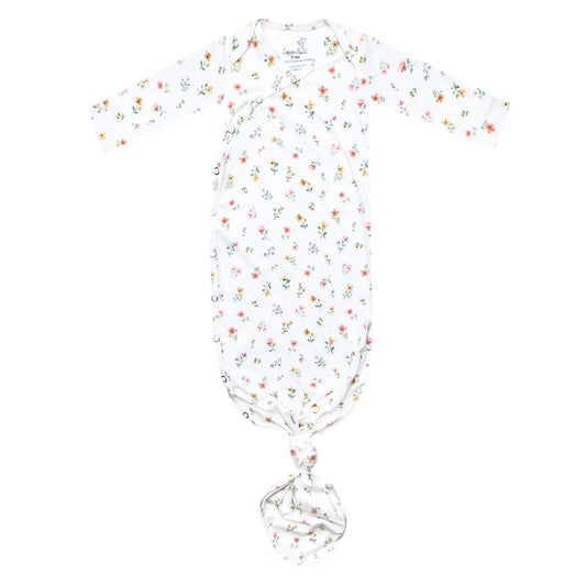 CP-KNGW-0255-NSZ Copper Pearl Newborn Knotted Gown / Eloise