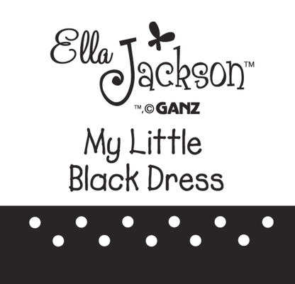 ER45068 Ganz My Little Black Dress Onesies w Pink Bow