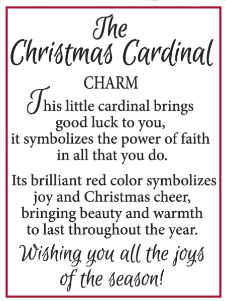 EX20715 Ganz The Christmas Cardinal Charms 0