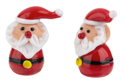 EX24719 Ganz The Smallest Santa Charms Glass 0
