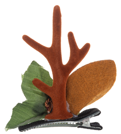EX25798 Ganz Tis the Season Rudolph Antlers Hair Clips 0