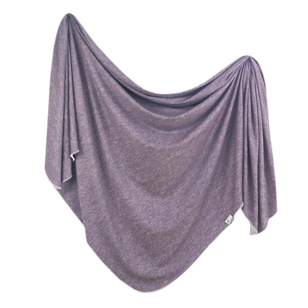 Copper Pearl Knit Swaddle Blanket - Violet