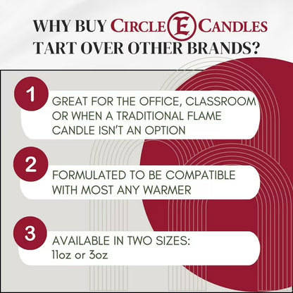 Circle E Candles 3oz Wax Melt Tart Bird of Paradise Scent Pack of 6 Tarts Made in USA