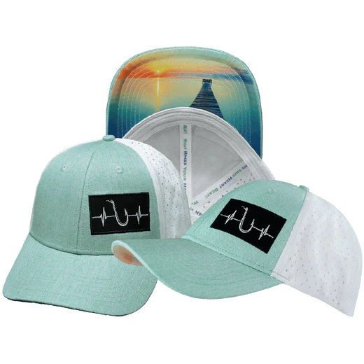 FISHING-6PANEL-SHALLOW-PONYTAIL The Heartbeat Brand Fishing Hat