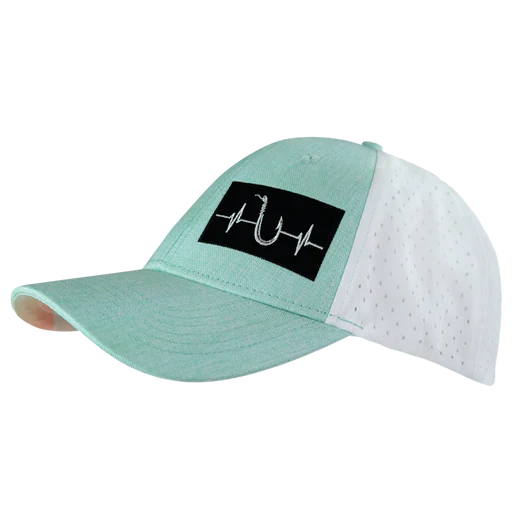 FISHING-6PANEL-SHALLOW-PONYTAIL The Heartbeat Brand Fishing Hat