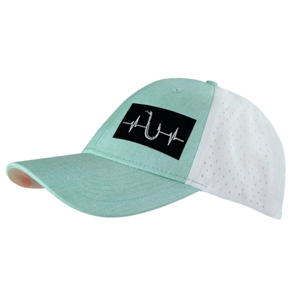 FISHING-6PANEL-SHALLOW-PONYTAIL The Heartbeat Brand Fishing Hat