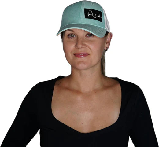 FISHING-6PANEL-SHALLOW-PONYTAIL The Heartbeat Brand Fishing Hat