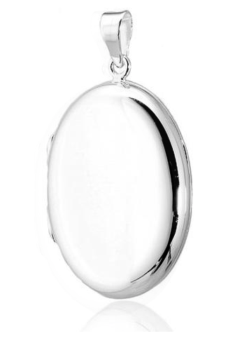 Sterling Silver Oval Locket Pendant