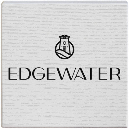 GABGEN100 Edgewater Logo Wooden Block Sign
