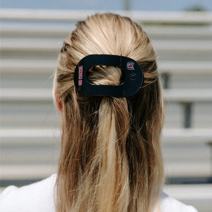 TT-FCM01-162 Teleties Go Cocks! Medium Flat Round Hair Clip