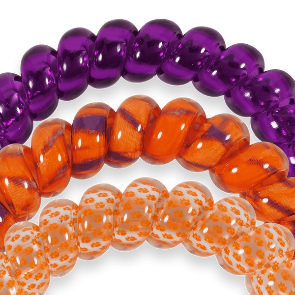 TT-L-516 Teleties Go Tigers! Large Hair Ties