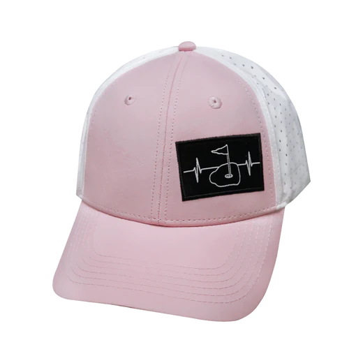 GOLF-6PANEL-SHALLOW FIT The Heartbeat Brand Golf Light Pink