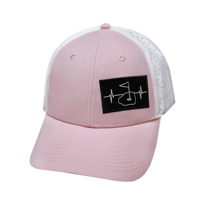 GOLF-6PANEL-SHALLOW FIT The Heartbeat Brand Golf Light Pink