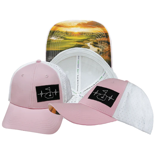 GOLF-6PANEL-SHALLOW FIT The Heartbeat Brand Golf Light Pink