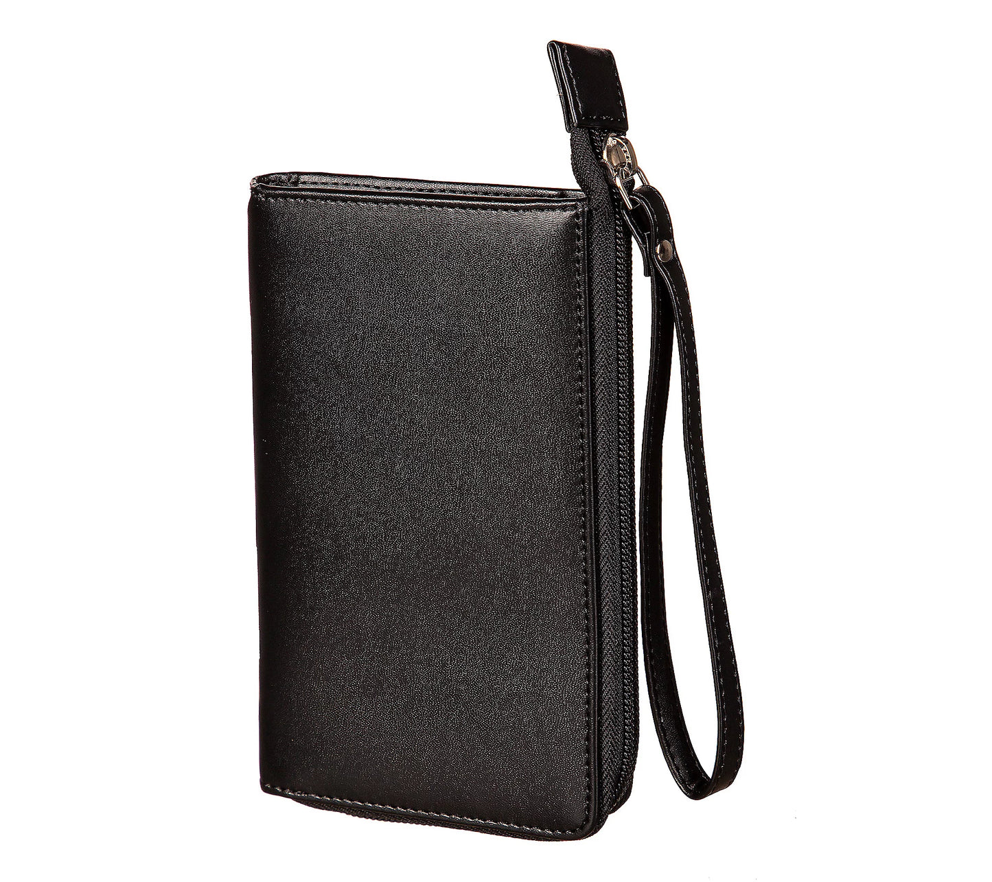 7WLT912BLK Evergreen Black Wristlet Wallet with Official NCAA Clemson School Logo
