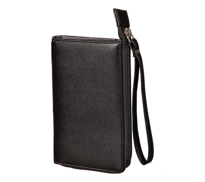 7WLT912BLK Evergreen Black Wristlet Wallet with Official NCAA Clemson School Logo