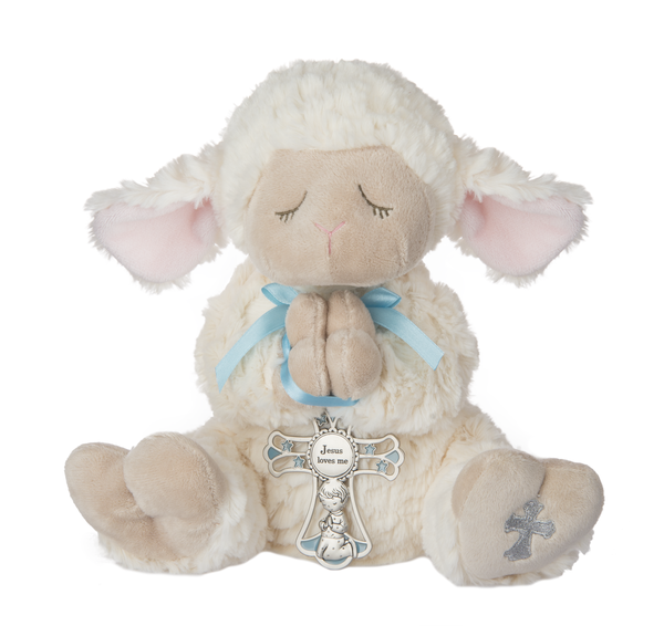 Serenity Lamb With Cross - Boy