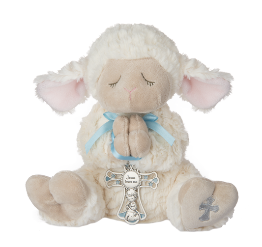HE10234 Ganz Serenity Lamb With Cross - Boy