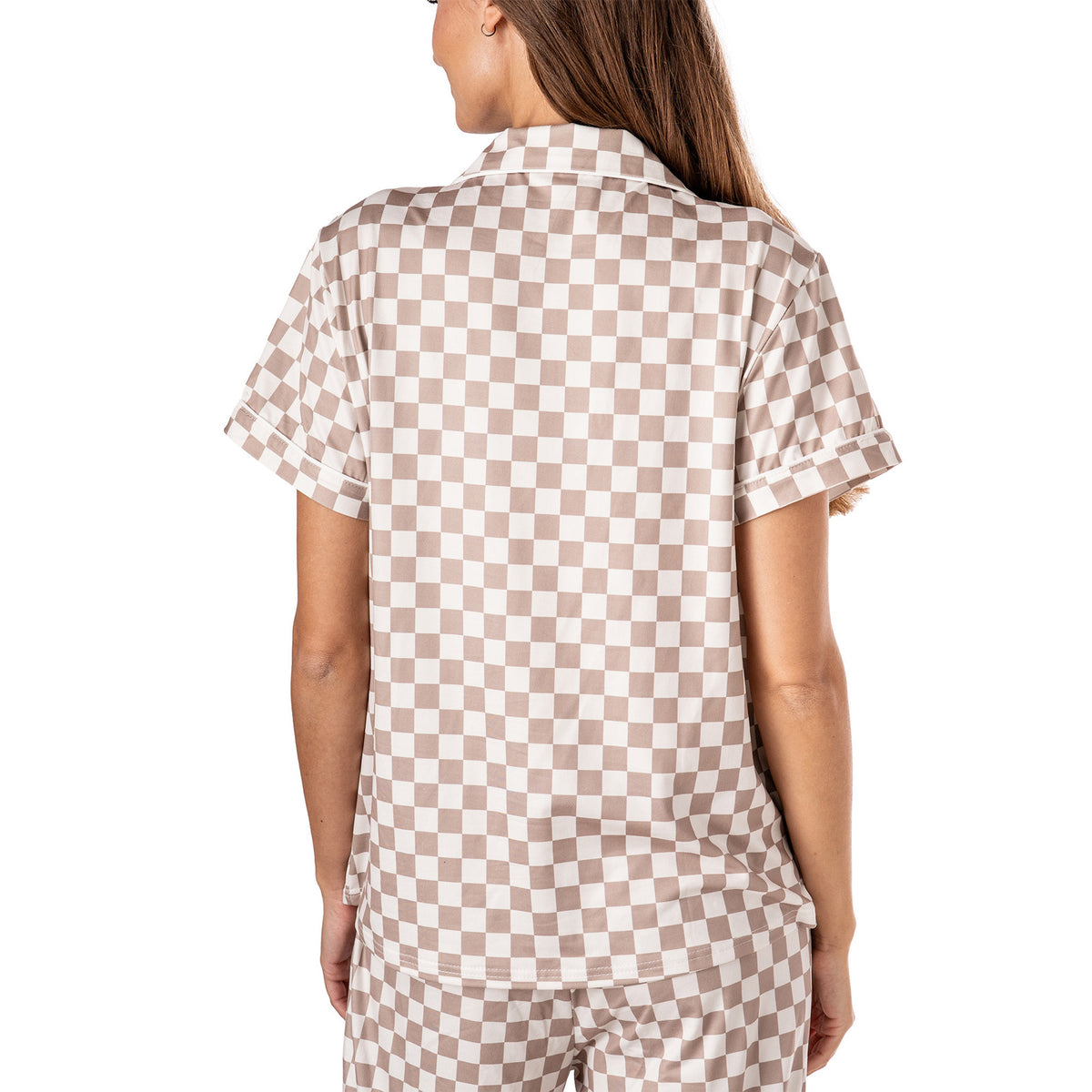 HMBZT Hello Mello® Breezy Does It Pajama Tops Checked Out 0