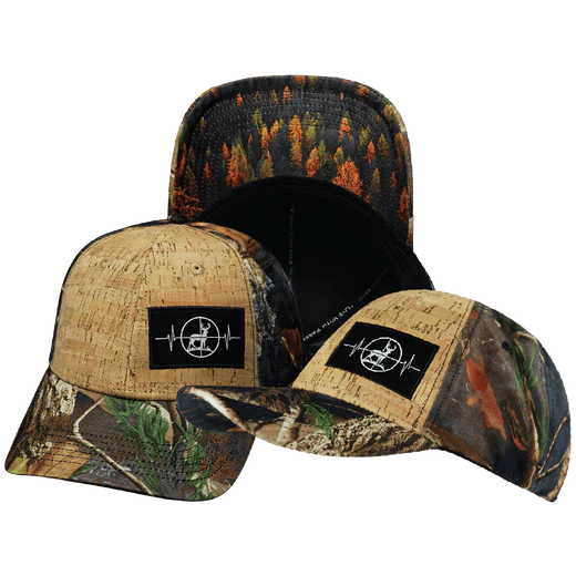 HUNTING-6PANEL-SHLLW FIT-CORK-FALL The Heartbeat Brand Fall Camo