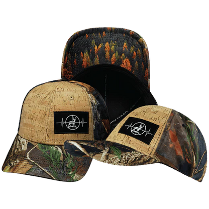 HUNTING-6PANEL-SHLLW FIT-CORK-FALL The Heartbeat Brand Fall Camo