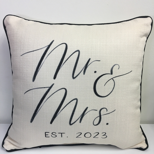 Mr & Mrs. 2026 Pillow