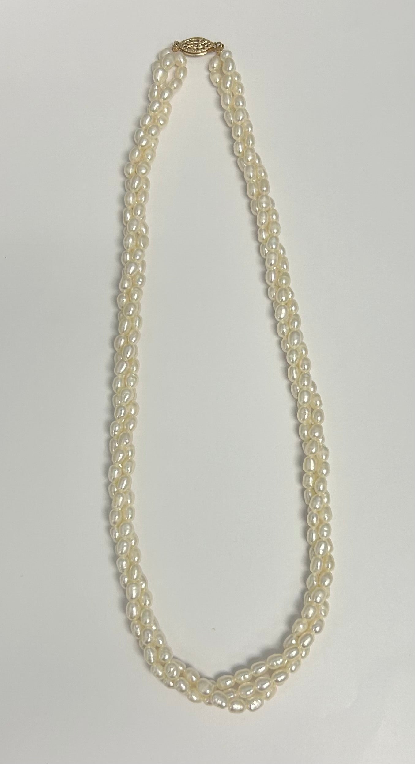 U 17203 14K Gold Filled Clasp Fresh Water Pearl Necklace