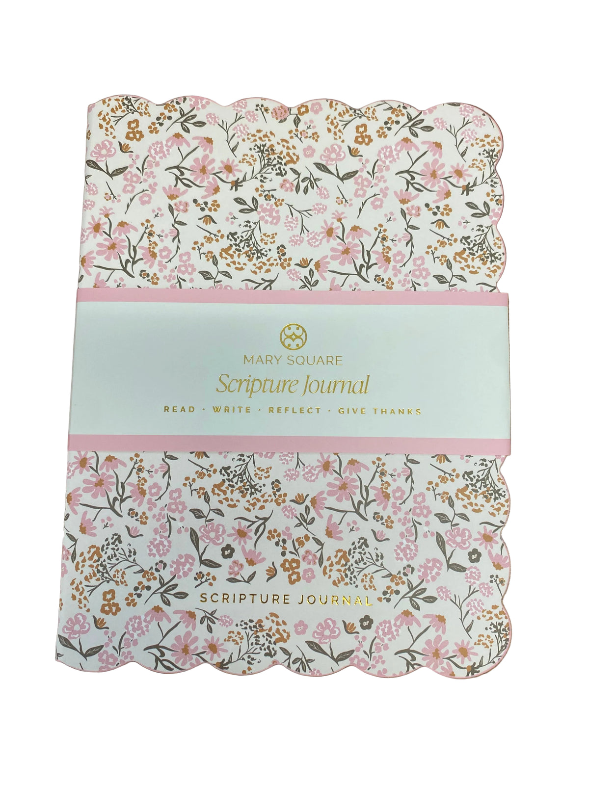 80180 Mary Square Scripture Journal Petal Charm - Pink 0