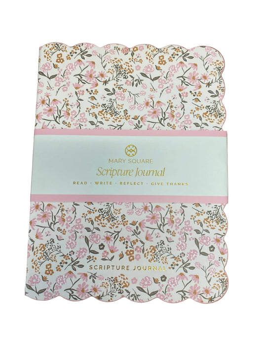 80180 Mary Square Scripture Journal Petal Charm - Pink 0