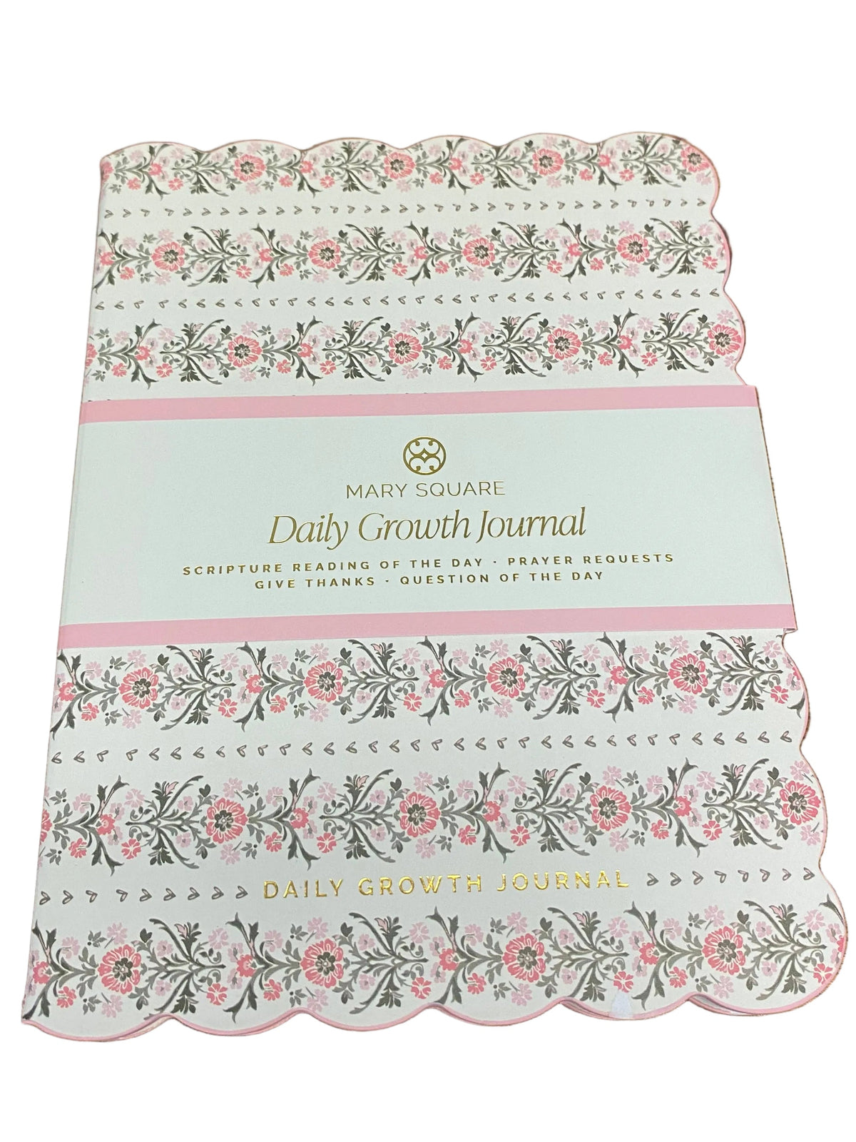 80185 Mary Square Daily Growth Journal Garden Row - Pink 0