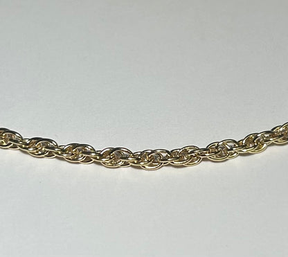 125TR 14K Gold Filled 3.3MM Loose Woven Rope