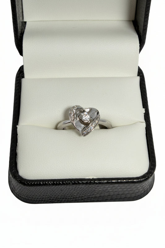 LD5025/KSS .10Ct Eternal Love Heart Natural Diamond Ring