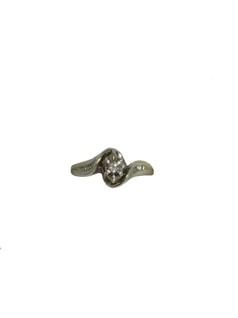 122168 U Sterling Silver 10Pt Fancy Design Ring