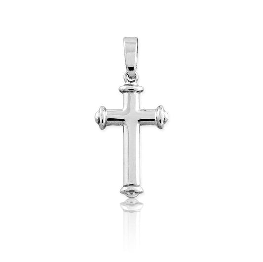 Sterling Silver Small Designed Cross Pendant