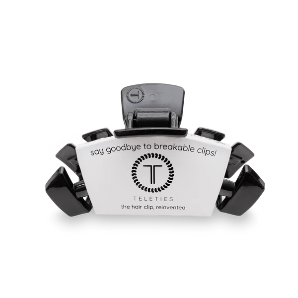 TT-CM01-002 Teleties Classic Jet Black Medium Claw Clip