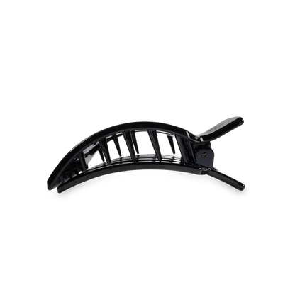 TT-FCS02-002 Teleties Jet Black Small Flat Square Hair Clip
