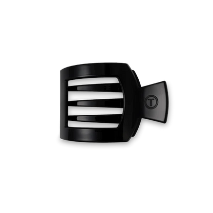 TT-FCS02-002 Teleties Jet Black Small Flat Square Hair Clip