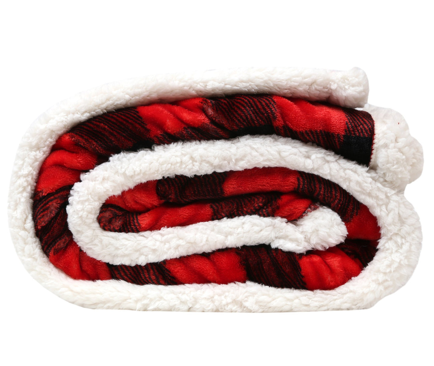 Lumberjack Plaid Sherpa Plush Throw