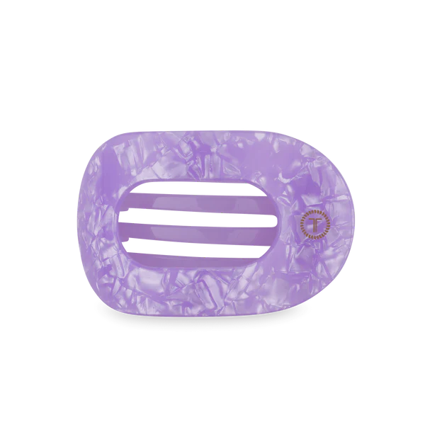 Teleties Lavender Mist Flat Round Hair Clip