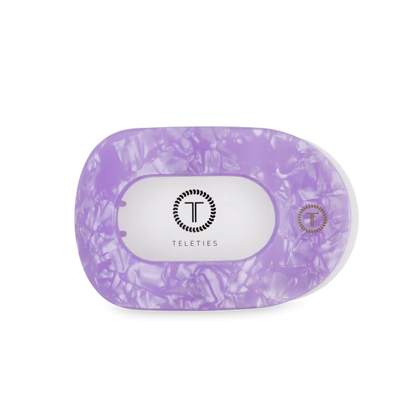Teleties Lavender Mist Flat Round Hair Clip