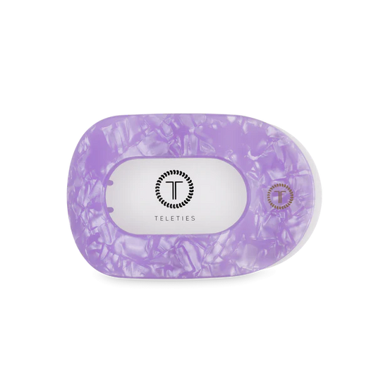 Teleties Lavender Mist Flat Round Hair Clip