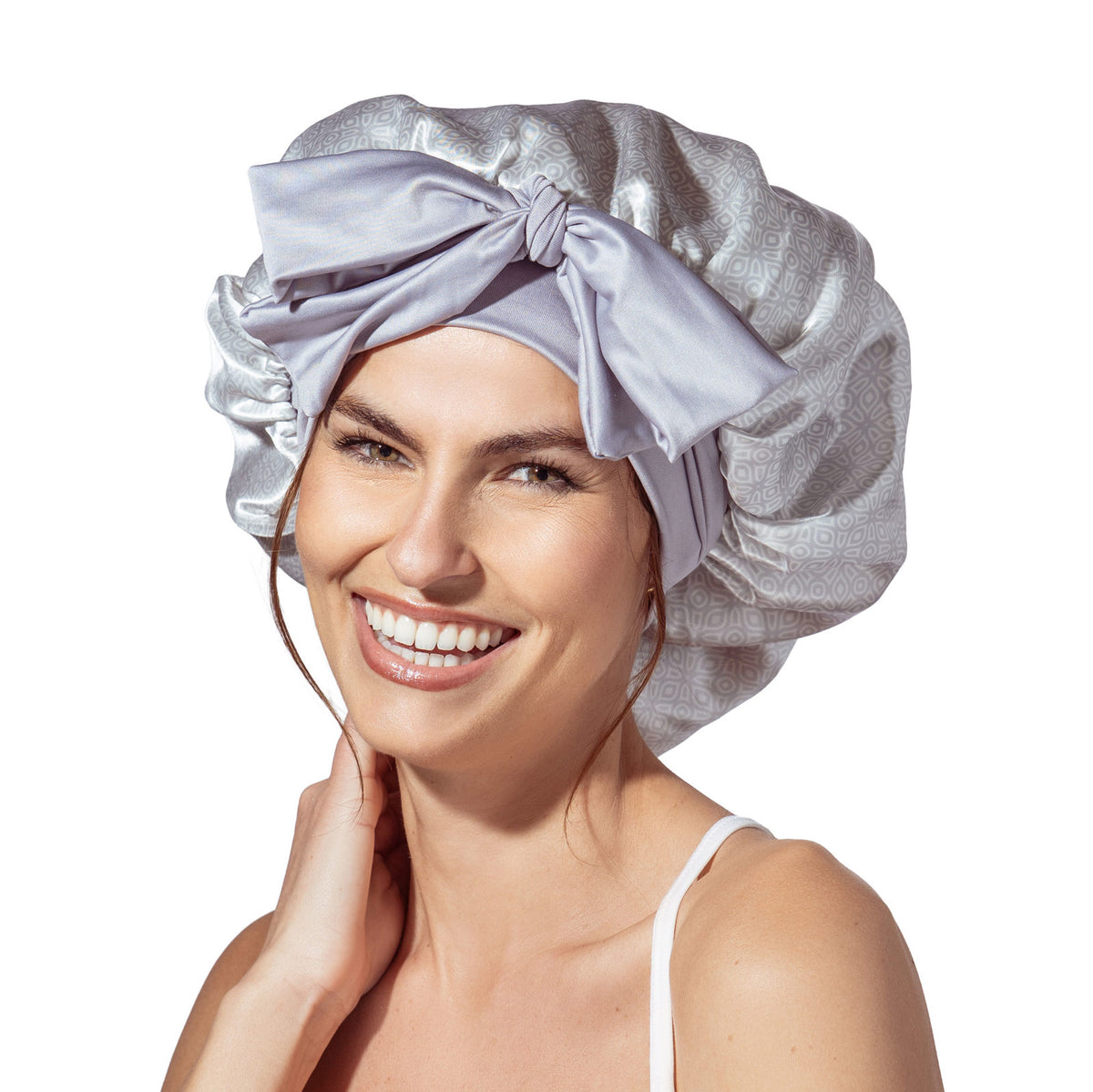 LLSCB24 Lemon Lavender® Snooze Control Satin Sleep Bonnet 0