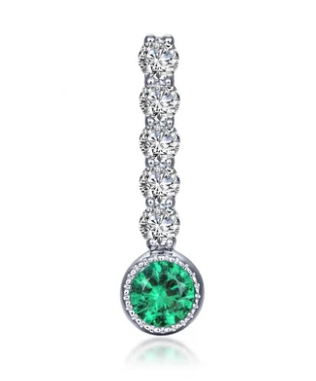 BP003 Lafonn Sterling Silver Birthstone Love Pendant 0