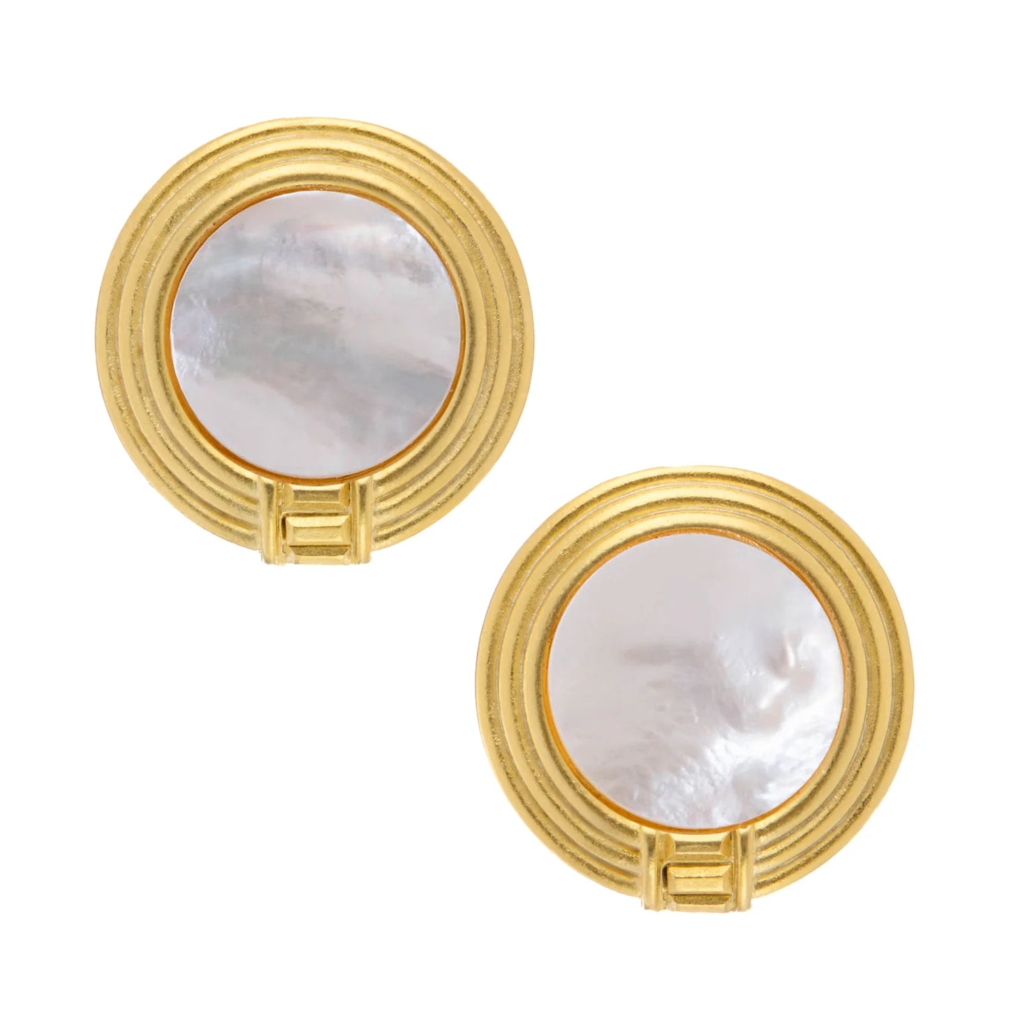 118BL Susan Shaw Gold Plated Roma Studs